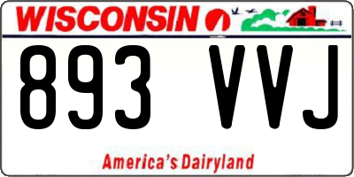 WI license plate 893VVJ
