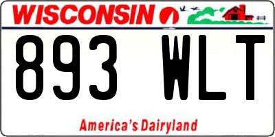 WI license plate 893WLT