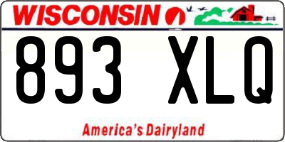 WI license plate 893XLQ