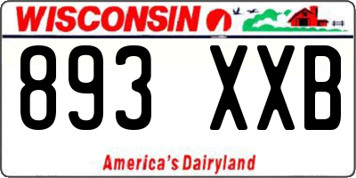 WI license plate 893XXB