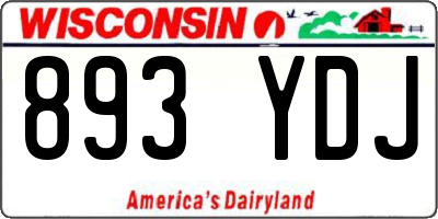 WI license plate 893YDJ