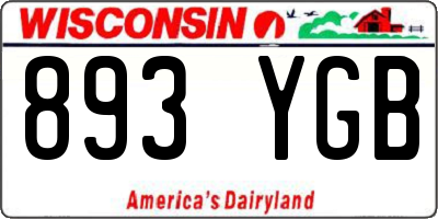 WI license plate 893YGB