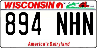 WI license plate 894NHN