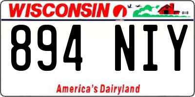 WI license plate 894NIY