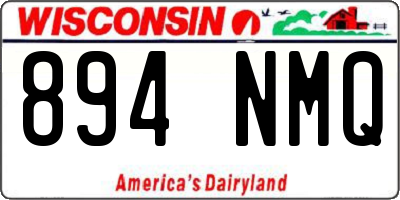 WI license plate 894NMQ