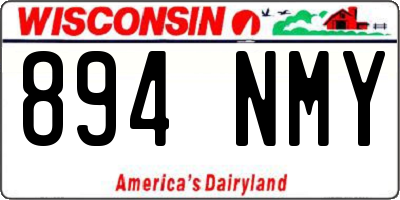 WI license plate 894NMY