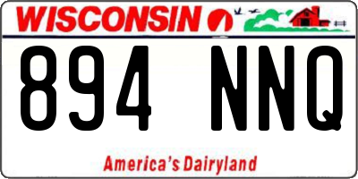 WI license plate 894NNQ