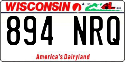 WI license plate 894NRQ