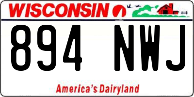 WI license plate 894NWJ