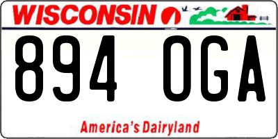 WI license plate 894OGA