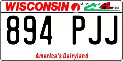 WI license plate 894PJJ