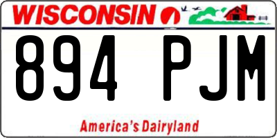 WI license plate 894PJM