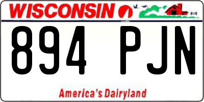 WI license plate 894PJN