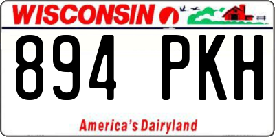 WI license plate 894PKH