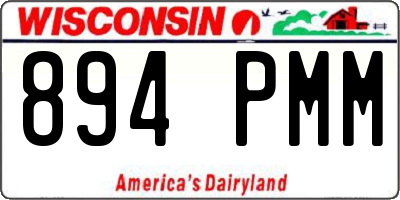 WI license plate 894PMM