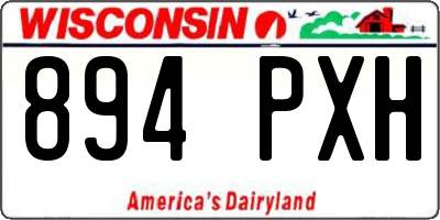 WI license plate 894PXH
