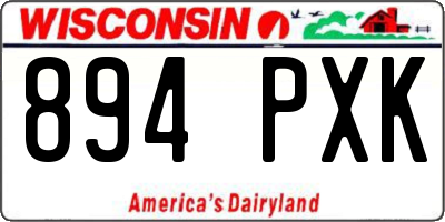 WI license plate 894PXK