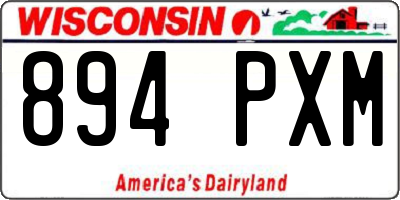WI license plate 894PXM