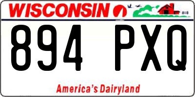 WI license plate 894PXQ