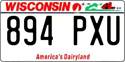 WI license plate 894PXU
