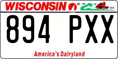 WI license plate 894PXX
