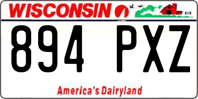 WI license plate 894PXZ