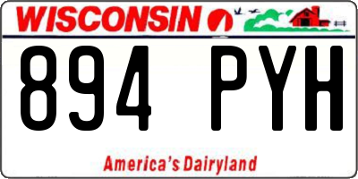 WI license plate 894PYH