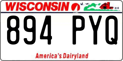 WI license plate 894PYQ