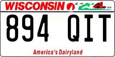 WI license plate 894QIT