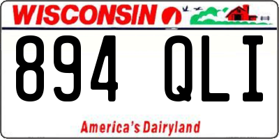 WI license plate 894QLI