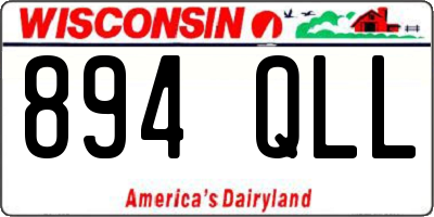 WI license plate 894QLL