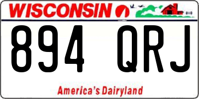 WI license plate 894QRJ