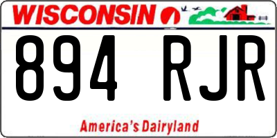 WI license plate 894RJR