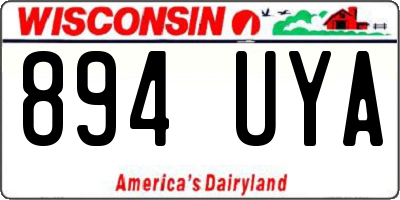 WI license plate 894UYA