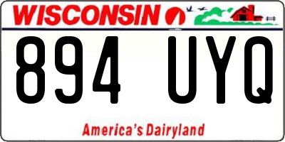 WI license plate 894UYQ