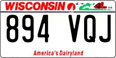 WI license plate 894VQJ