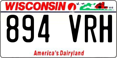WI license plate 894VRH
