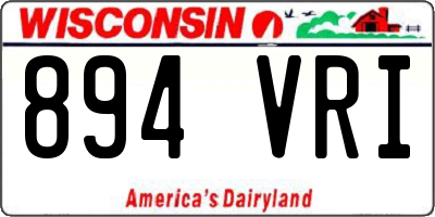 WI license plate 894VRI