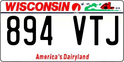 WI license plate 894VTJ