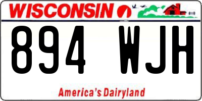 WI license plate 894WJH