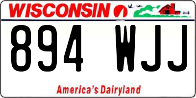 WI license plate 894WJJ