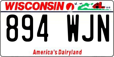 WI license plate 894WJN