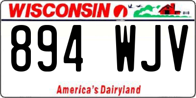 WI license plate 894WJV