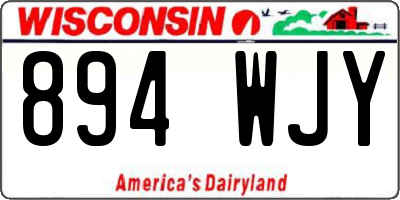 WI license plate 894WJY
