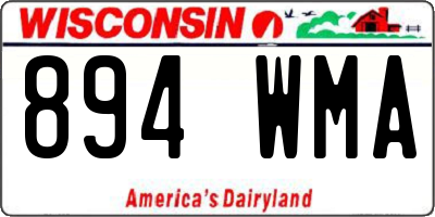 WI license plate 894WMA