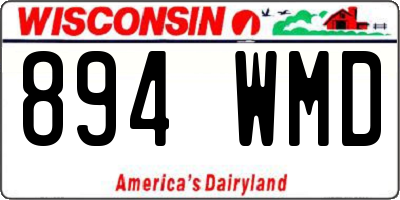 WI license plate 894WMD