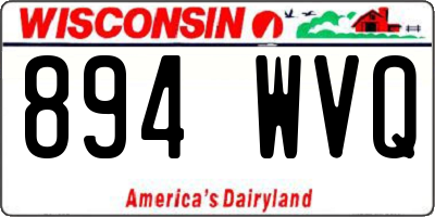 WI license plate 894WVQ