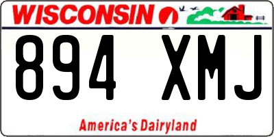 WI license plate 894XMJ
