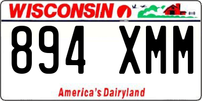 WI license plate 894XMM