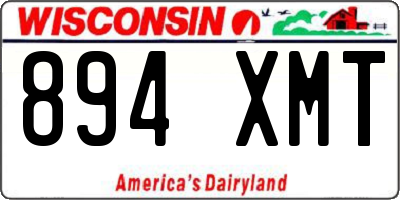 WI license plate 894XMT